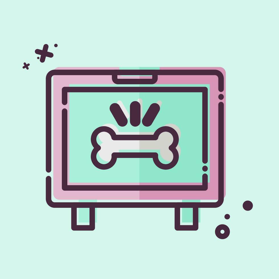 Icon Monitor. related to Orthopedic symbol. MBE style. simple design editable. simple illustration vector