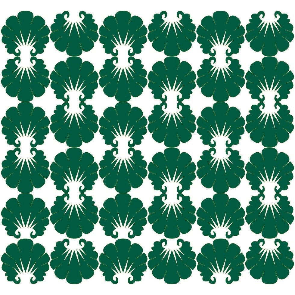pattern shaped background with classic floral ornament vector