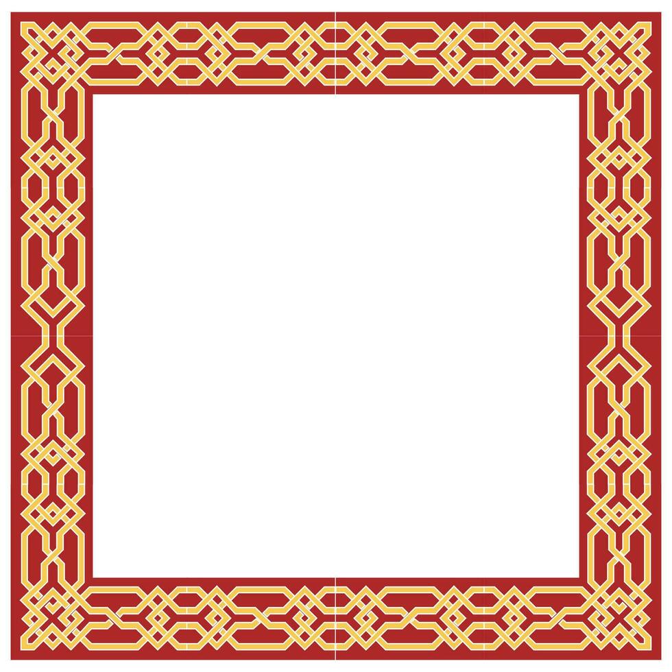 colorful beautiful modern classic frame ornament vector