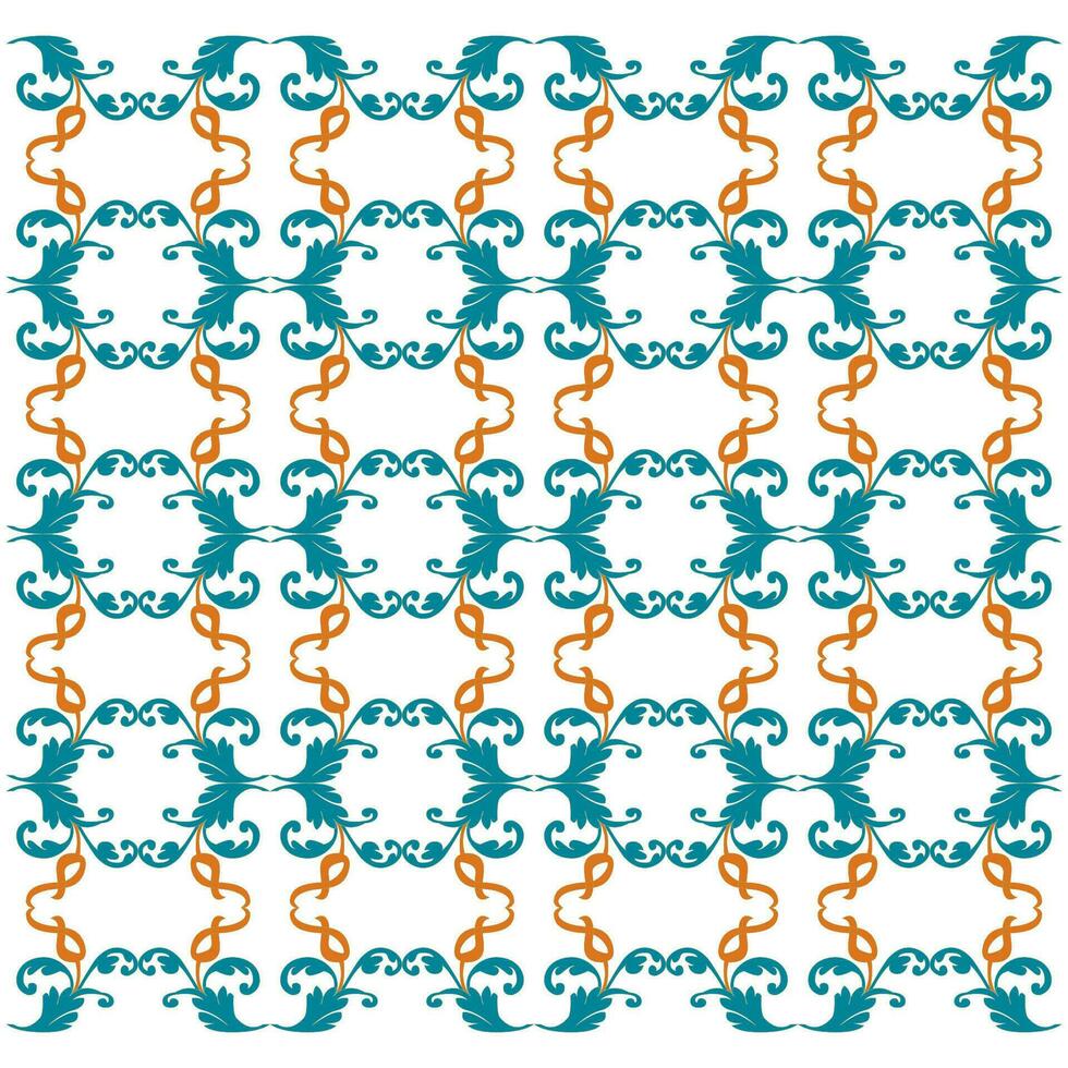pattern shaped background with classic floral ornament vector