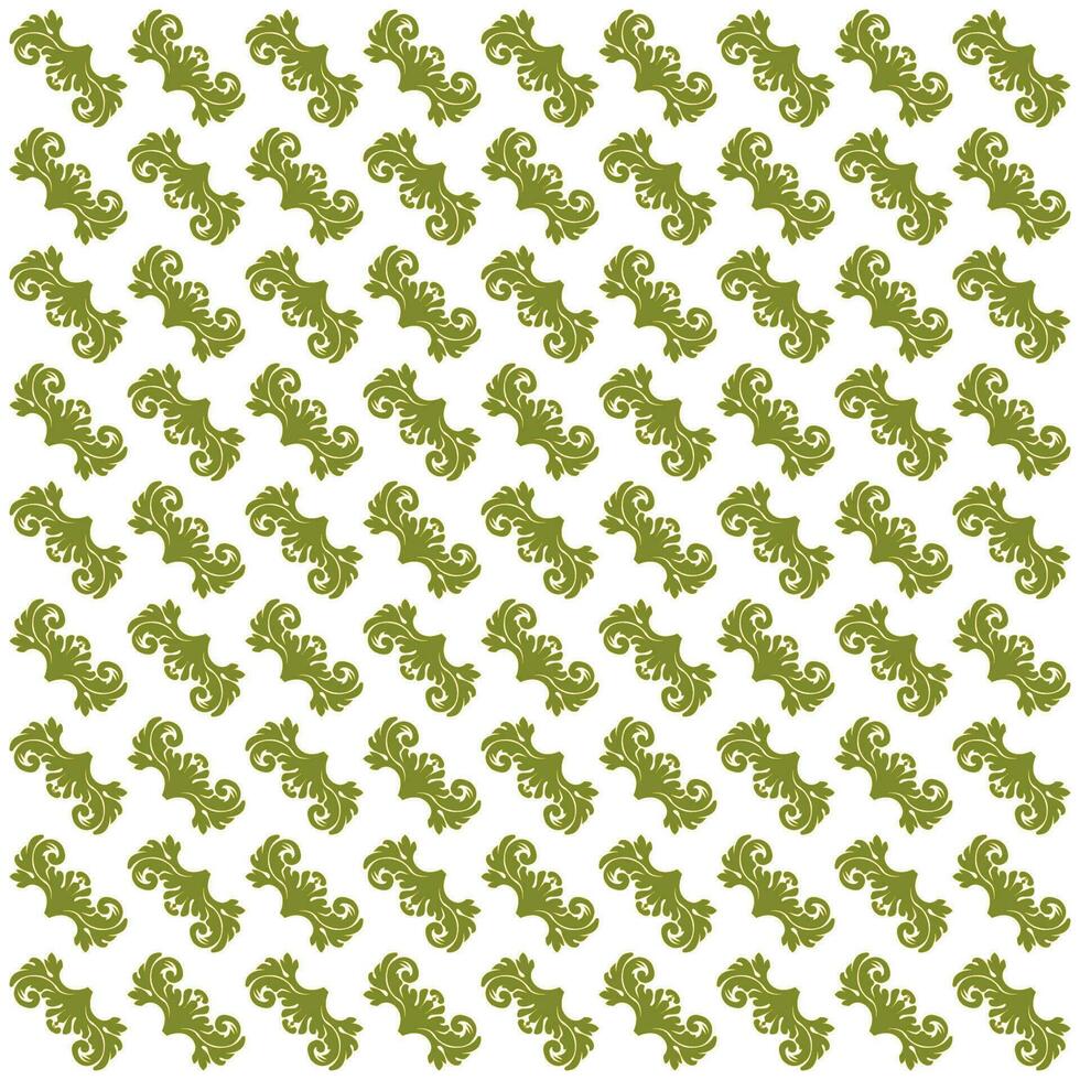 pattern shaped background with classic floral ornament vector