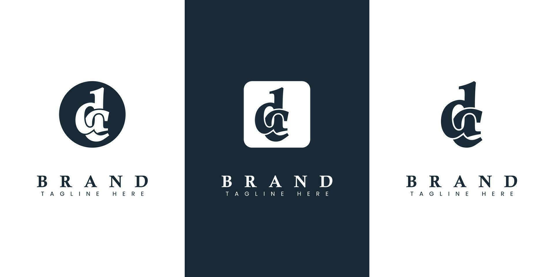 Modern and simple Lowercase DC Letter Logo, suitable for any business with DC or CD initials. vector