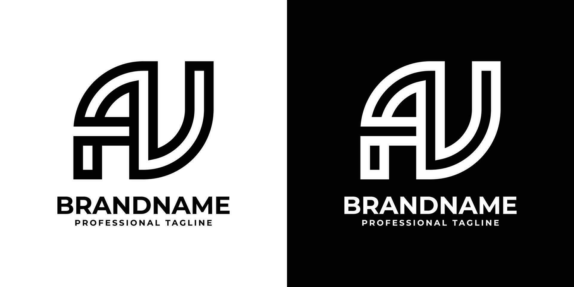 Letter AV Monogram Logo, suitable for any business with AV or VA initials. vector