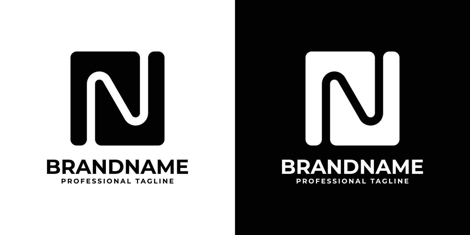 Modern Letter N Logo, suitable for any business with N initial. vector