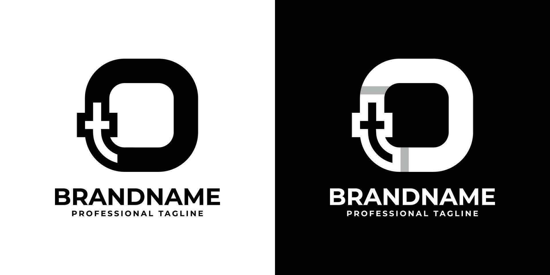 Letter OT or TO Monogram Logo, suitable for any business with OT or TO initials vector