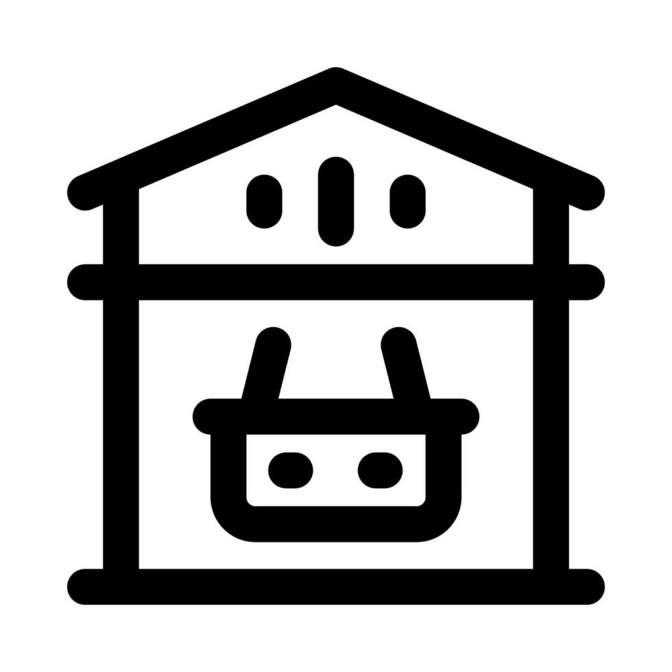 warehouse icon for your website, mobile, presentation, and logo design. vector