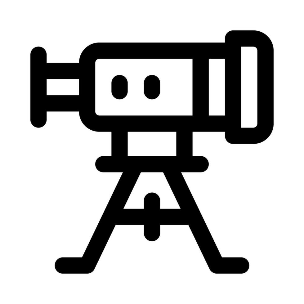 telescope icon for your website, mobile, presentation, and logo design. vector
