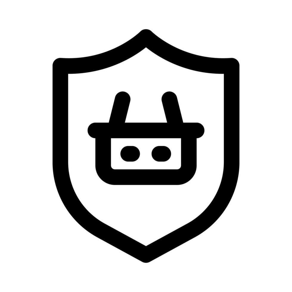 icono de escudo para su sitio web, móvil, presentación y diseño de logotipo. vector