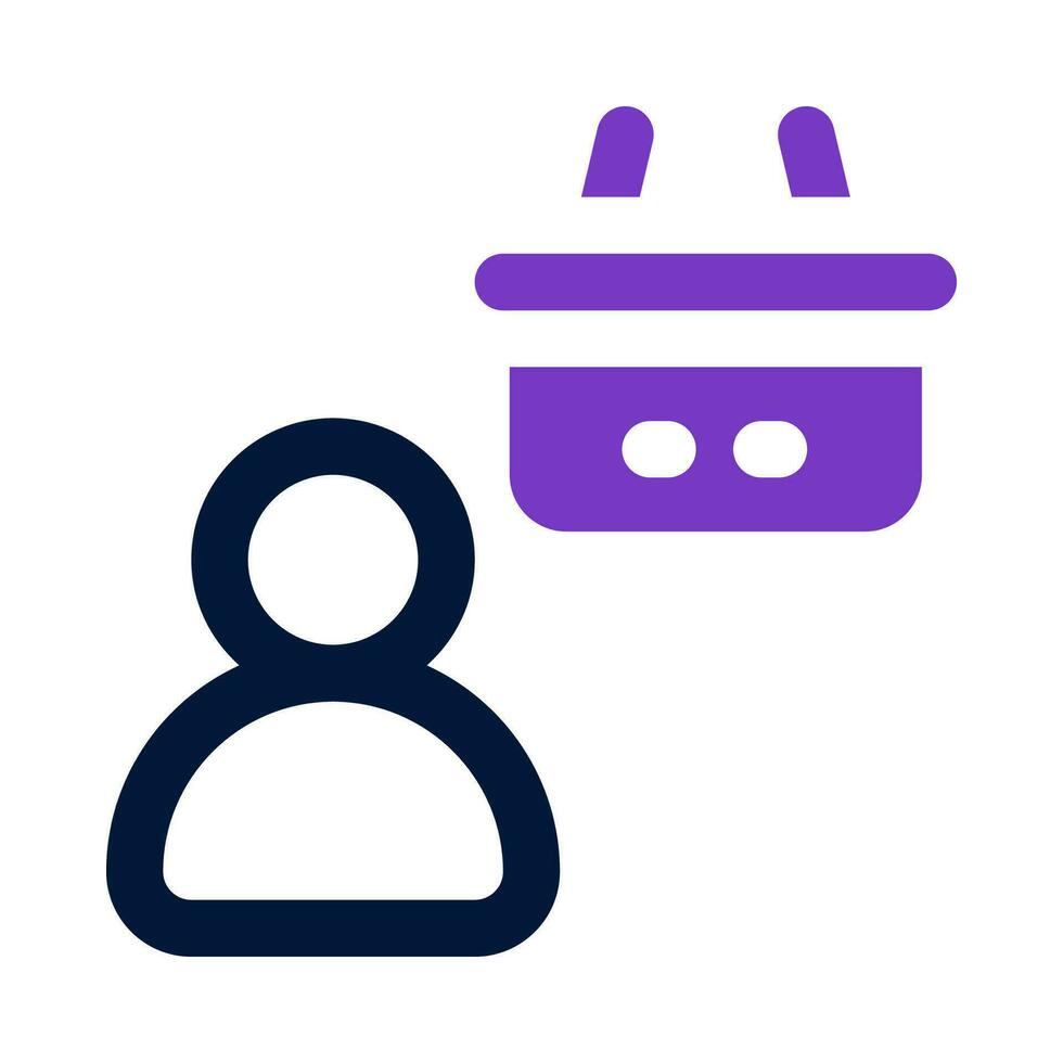 salesman icon for your website, mobile, presentation, and logo design. vector