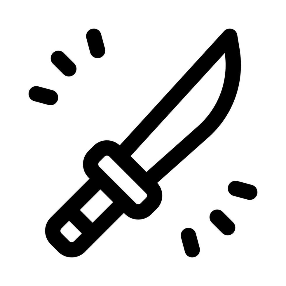 icono de cuchillo para su sitio web, móvil, presentación y diseño de logotipo. vector