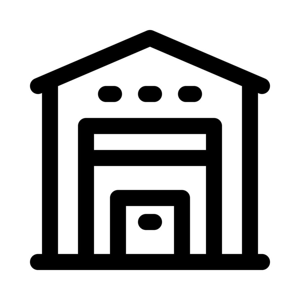 warehouse icon for your website, mobile, presentation, and logo design. vector