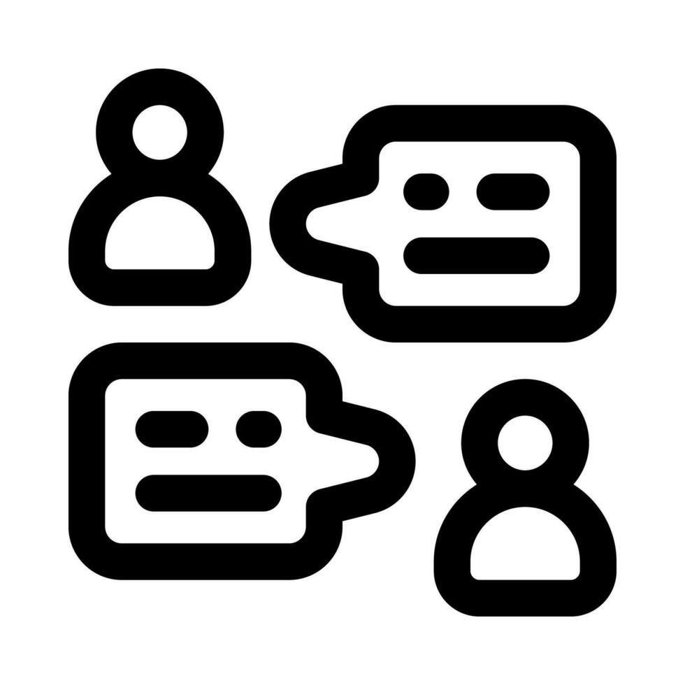 discussion icon for your website, mobile, presentation, and logo design. vector