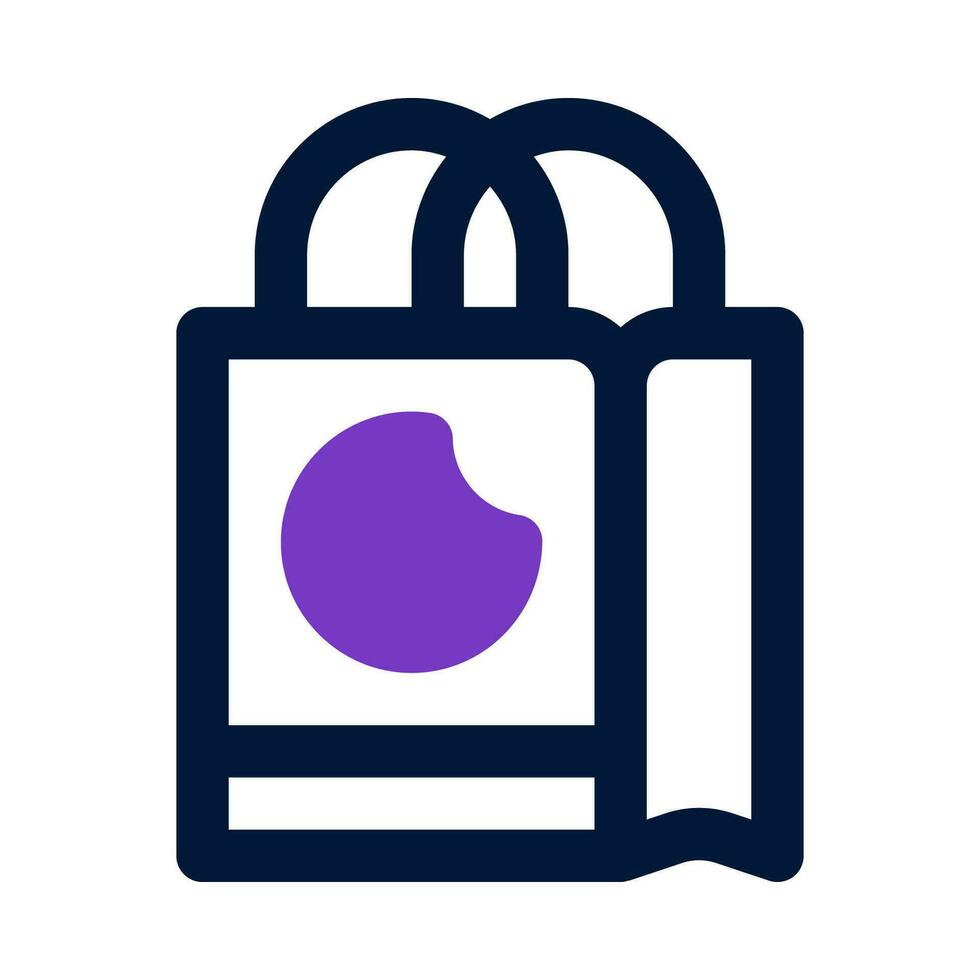 shopping bag icon for your website, mobile, presentation, and logo design. vector