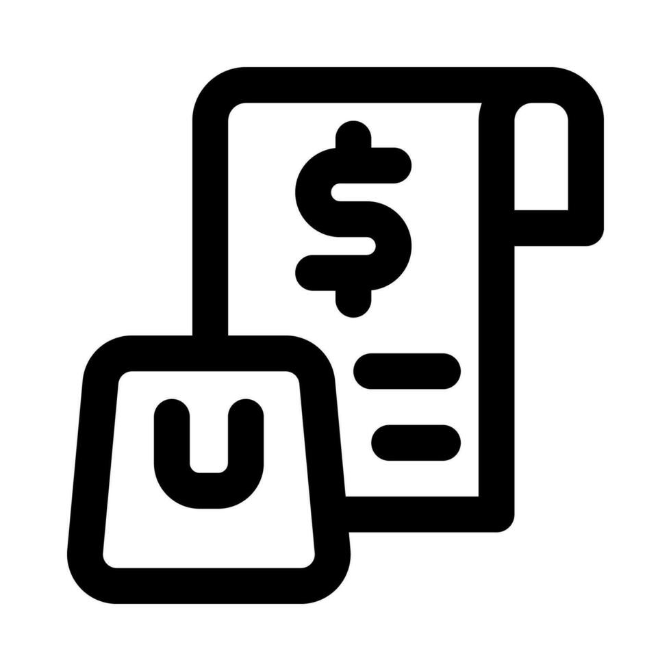invoice icon for your website, mobile, presentation, and logo design. vector