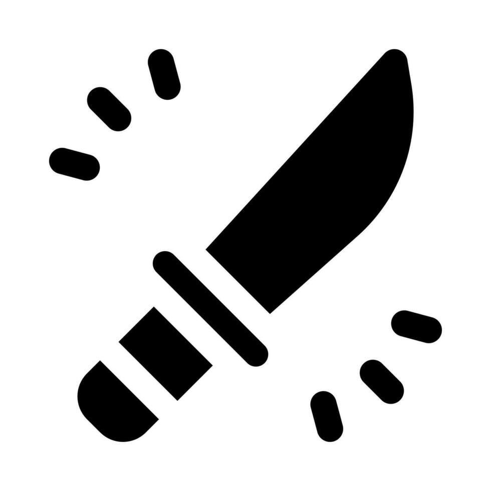 icono de cuchillo para su sitio web, móvil, presentación y diseño de logotipo. vector