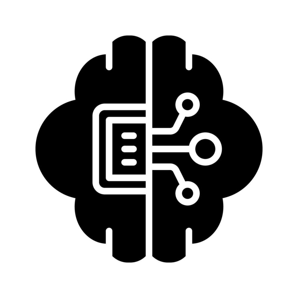 artificial intelligence icon for your website, mobile, presentation, and logo design. vector