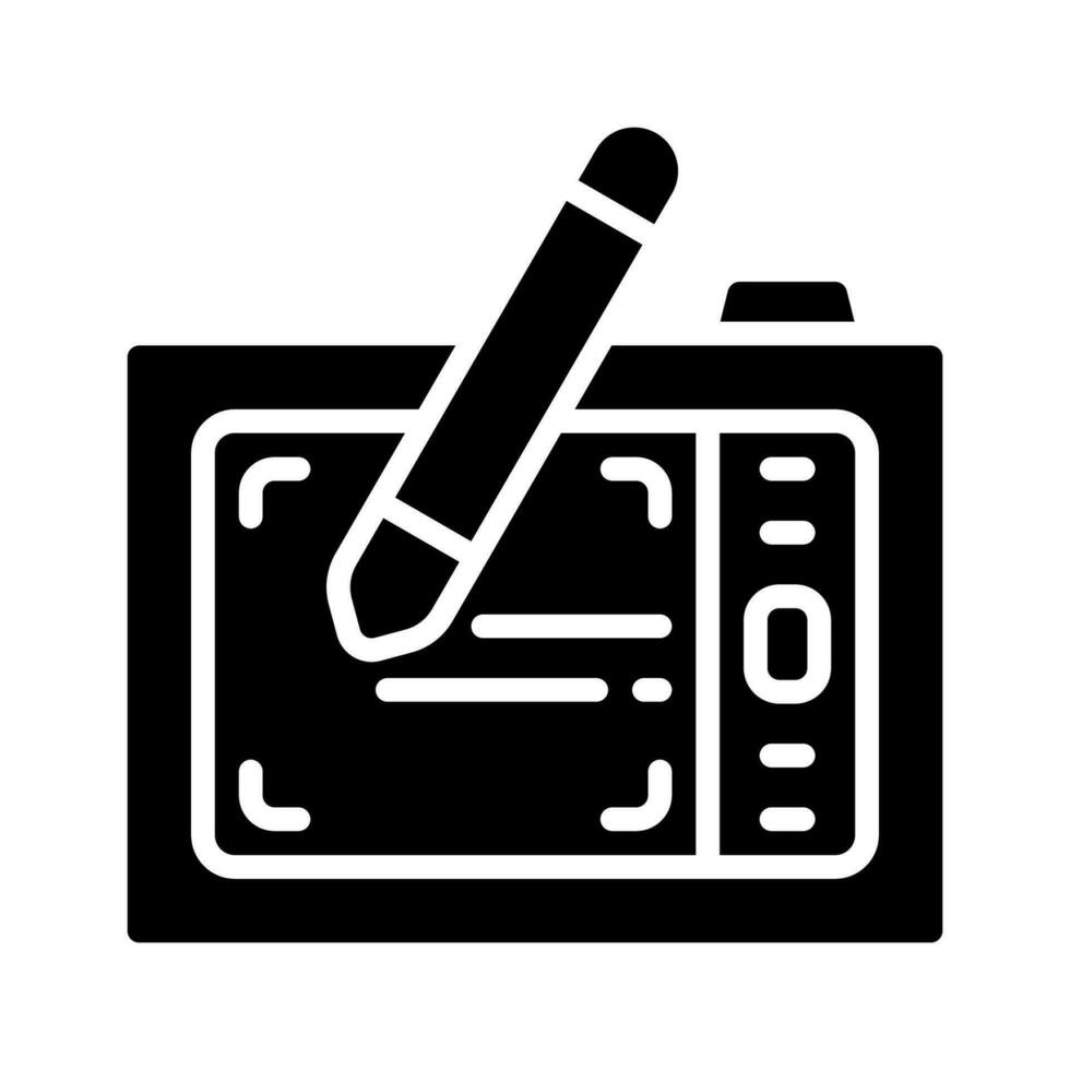 icono de tableta de dibujo para su sitio web, móvil, presentación y diseño de logotipo. vector