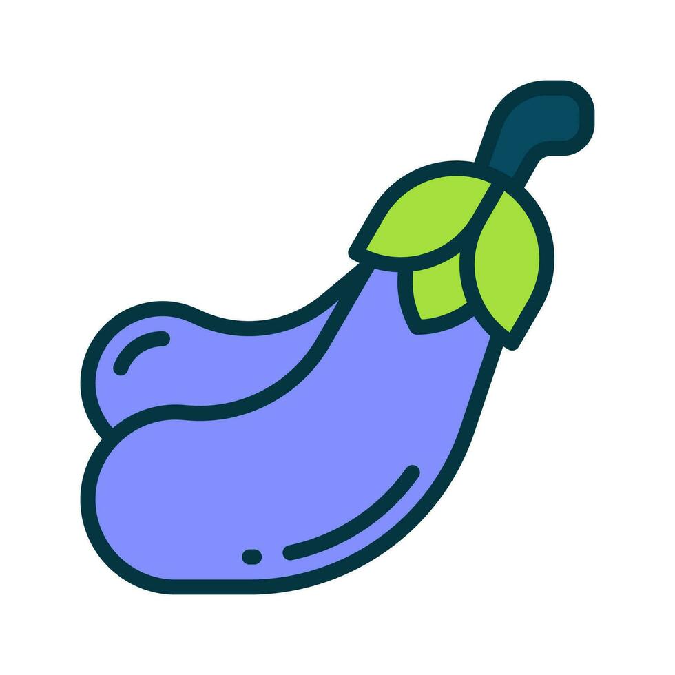 eggplant icon for your website, mobile, presentation, and logo design. vector