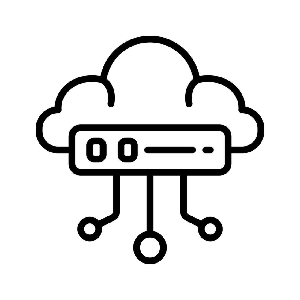 cloud computing icon for your website, mobile, presentation, and logo design. vector