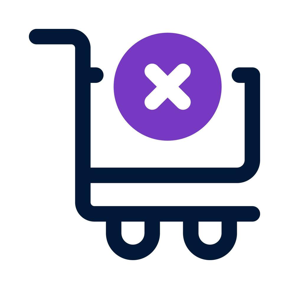 remove from cart icon for your website, mobile, presentation, and logo design. vector