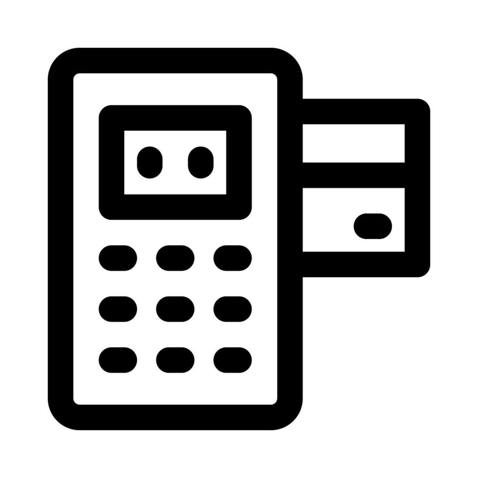 card machine icon for your website, mobile, presentation, and logo design. vector