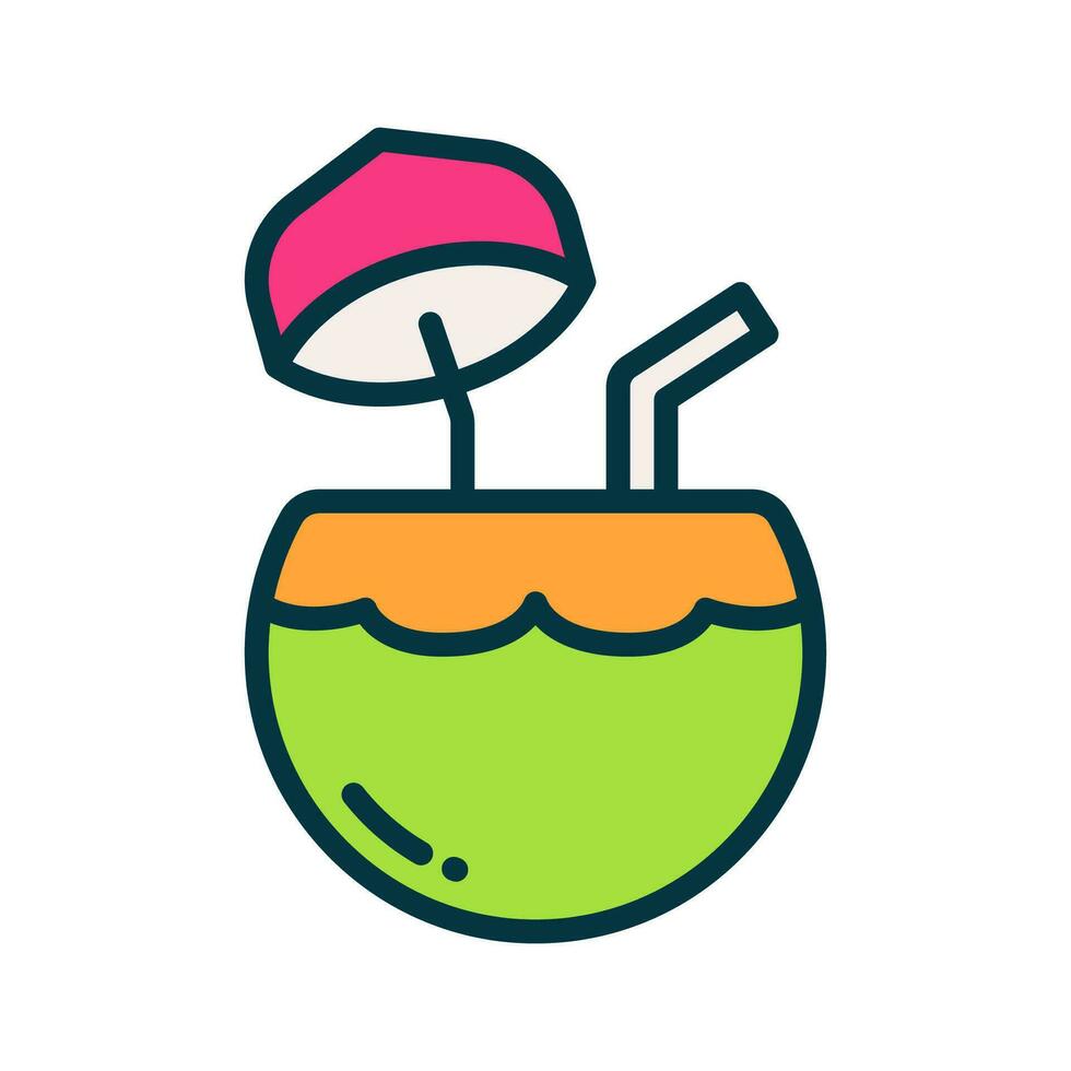 coconut icon for your website, mobile, presentation, and logo design. vector