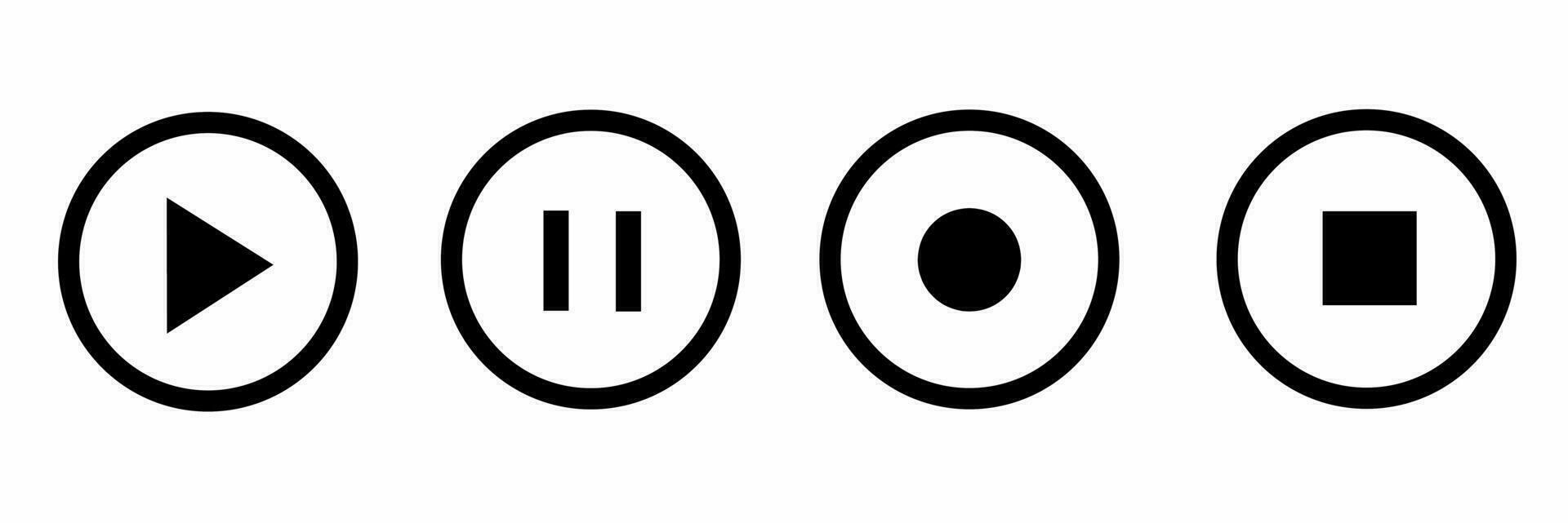 Button video icon vector illustration. Stock vector illustration.