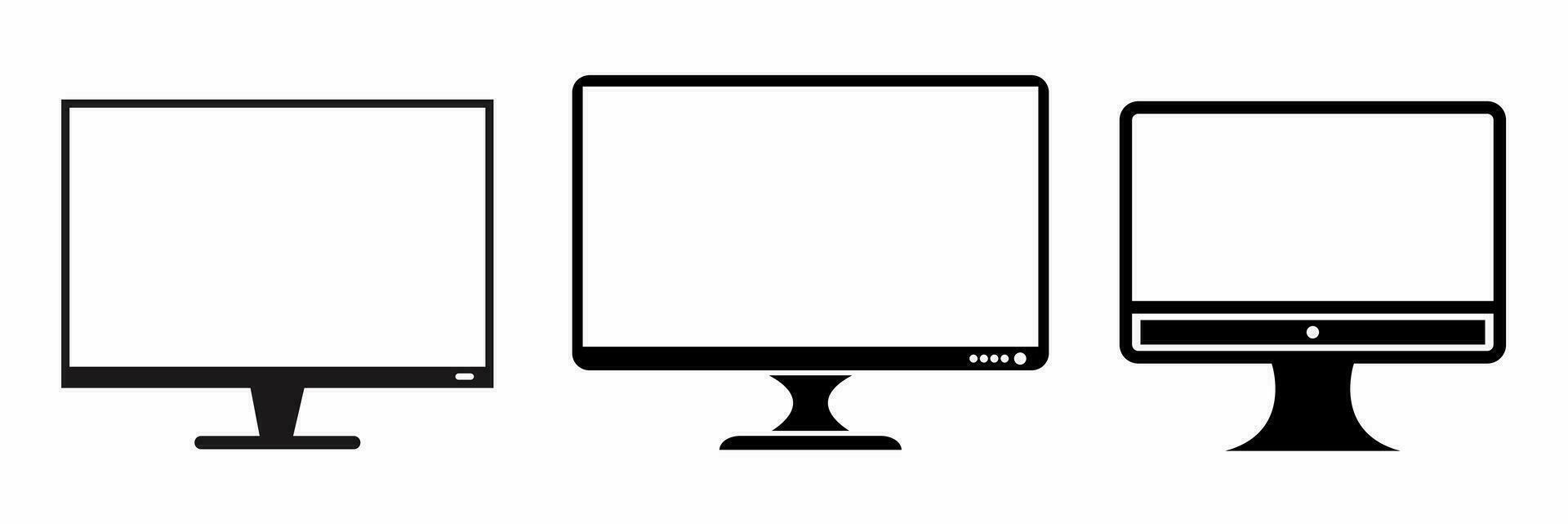 Computer monitor icon vector illustration. Stock vector illustrationicon.