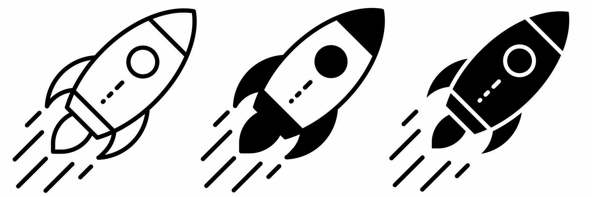 Rocket icon vector illustration. Stock vector illustration.