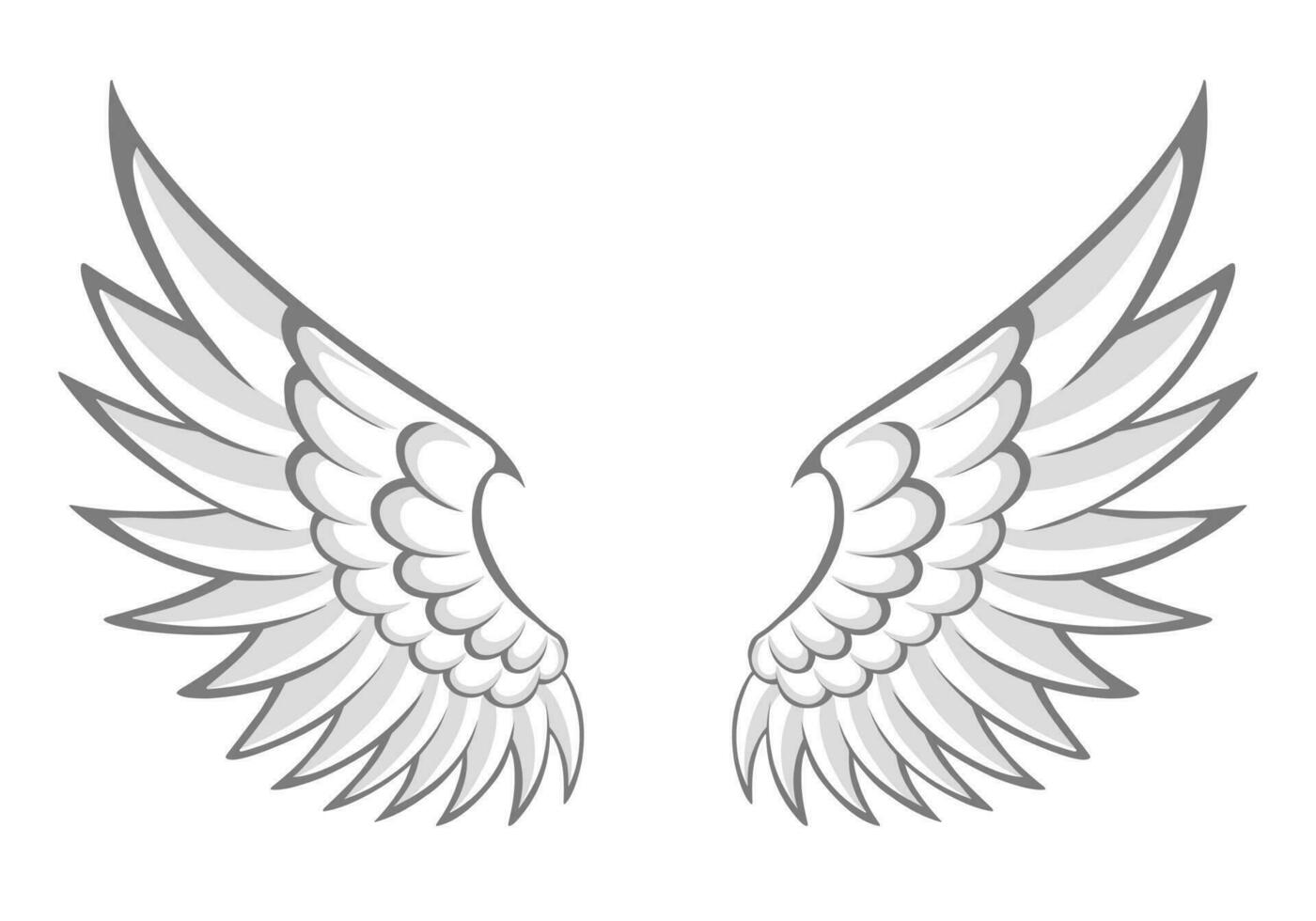 Angel wings icon free vector