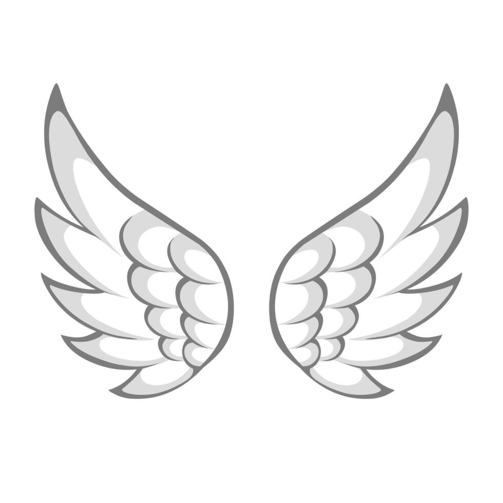 Angel wings icon free vector