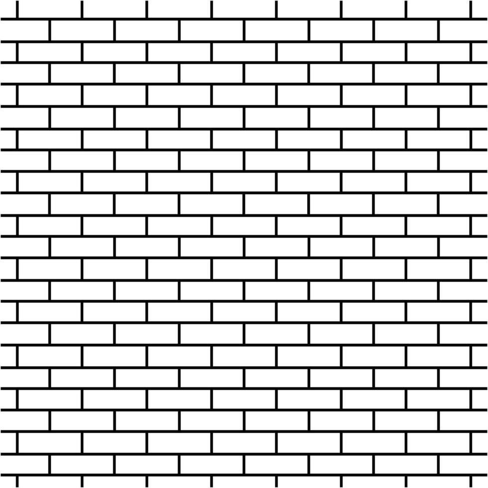 white brick wall vector