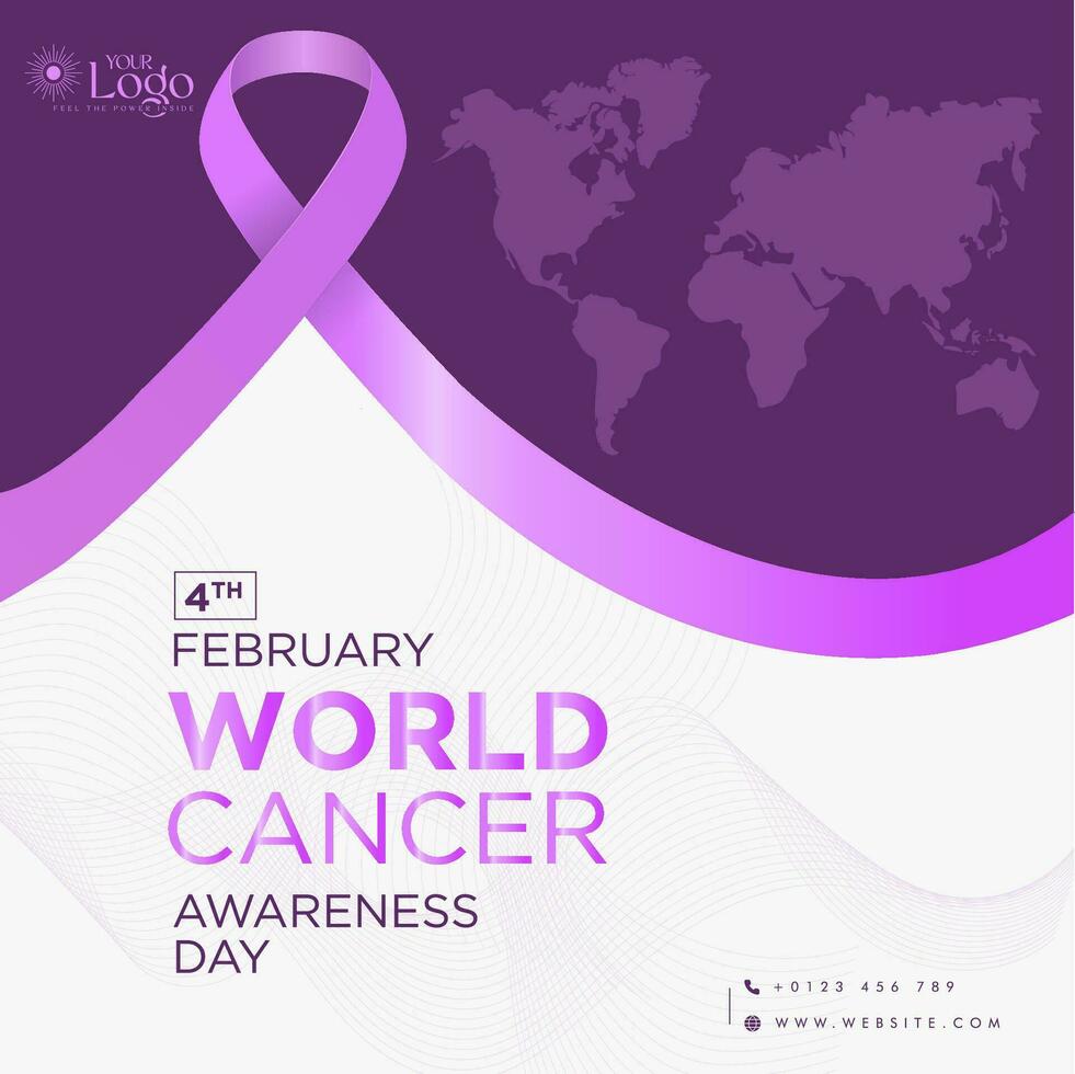 World Cancer Awareness Day, Vector Illustration