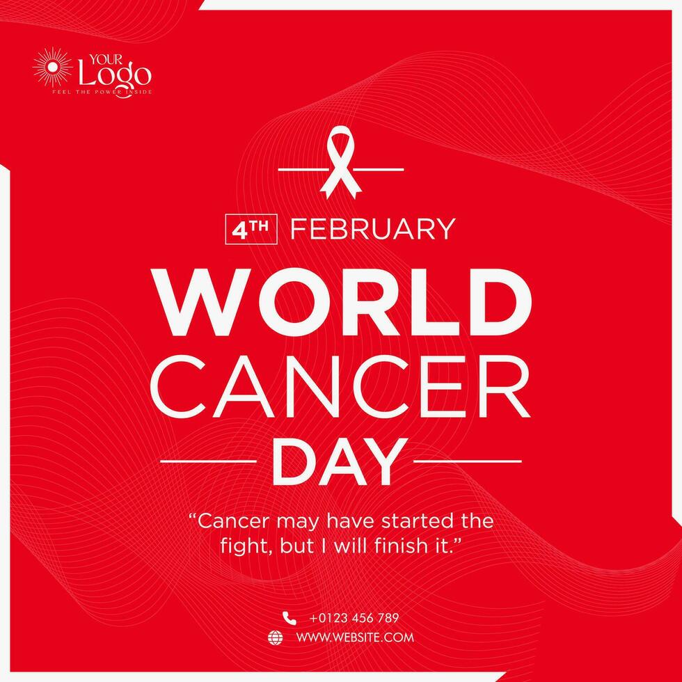 World Cancer Awareness Day, Vector Illustration