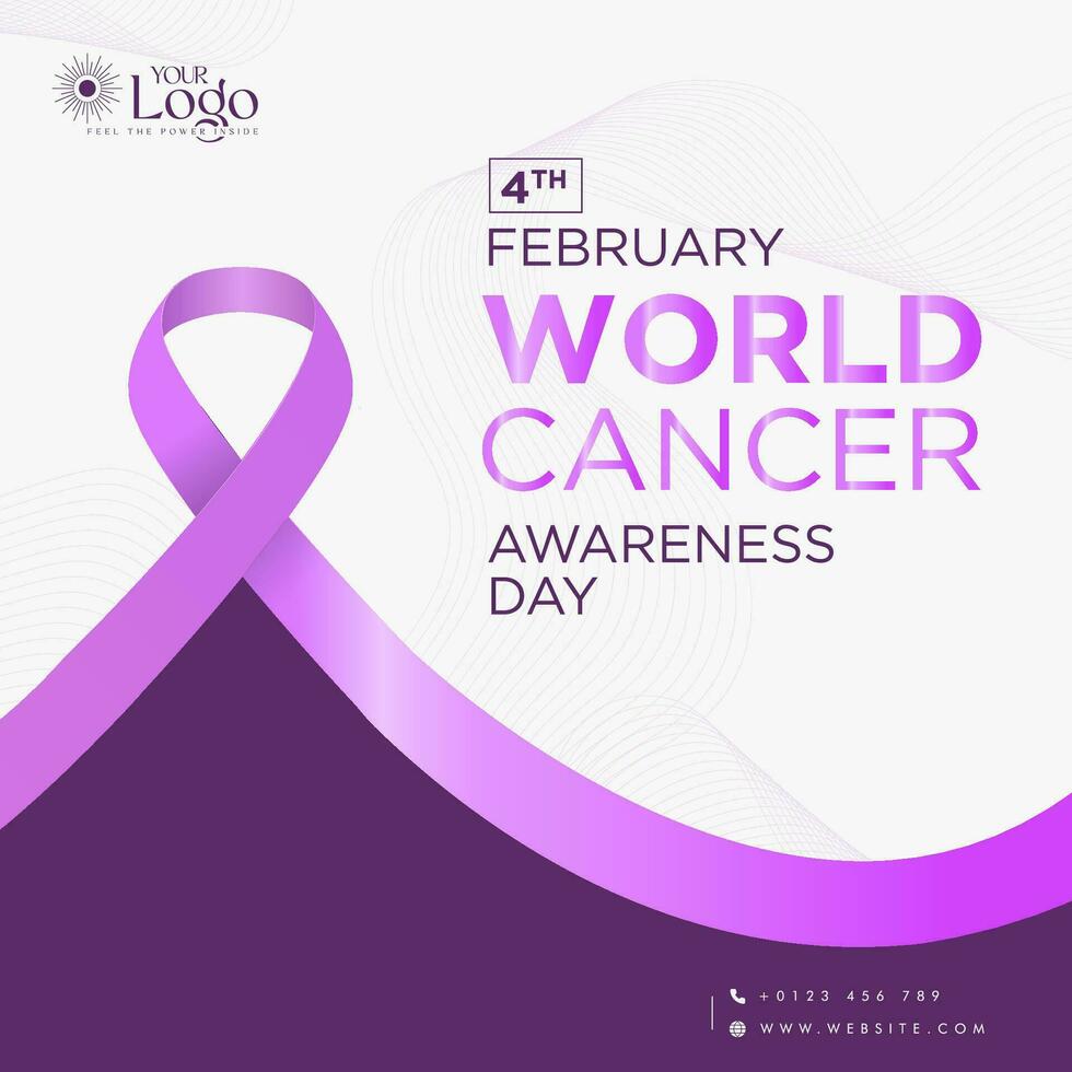 World Cancer Awareness Day, Vector Illustration