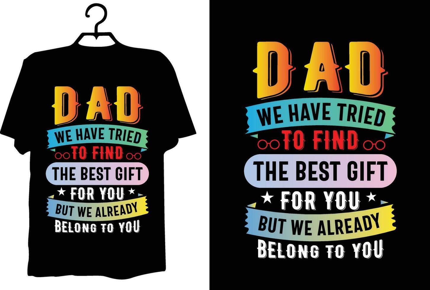 Dad t shirt design vector