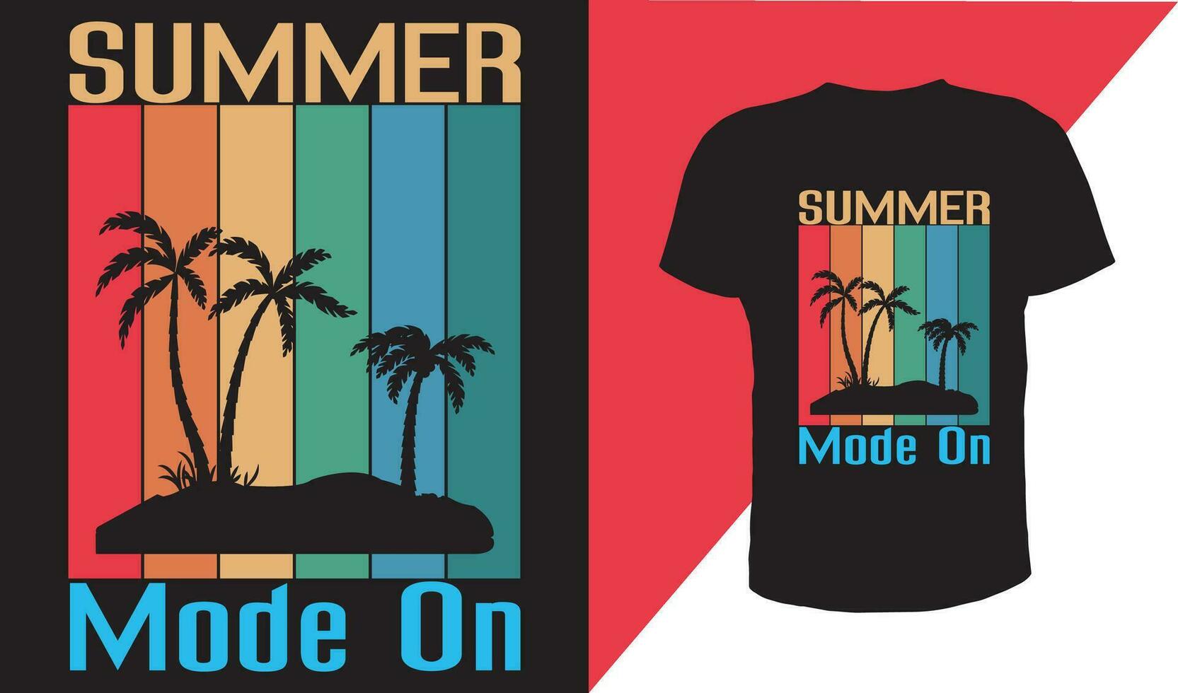 summer mode vector t shirt design Print