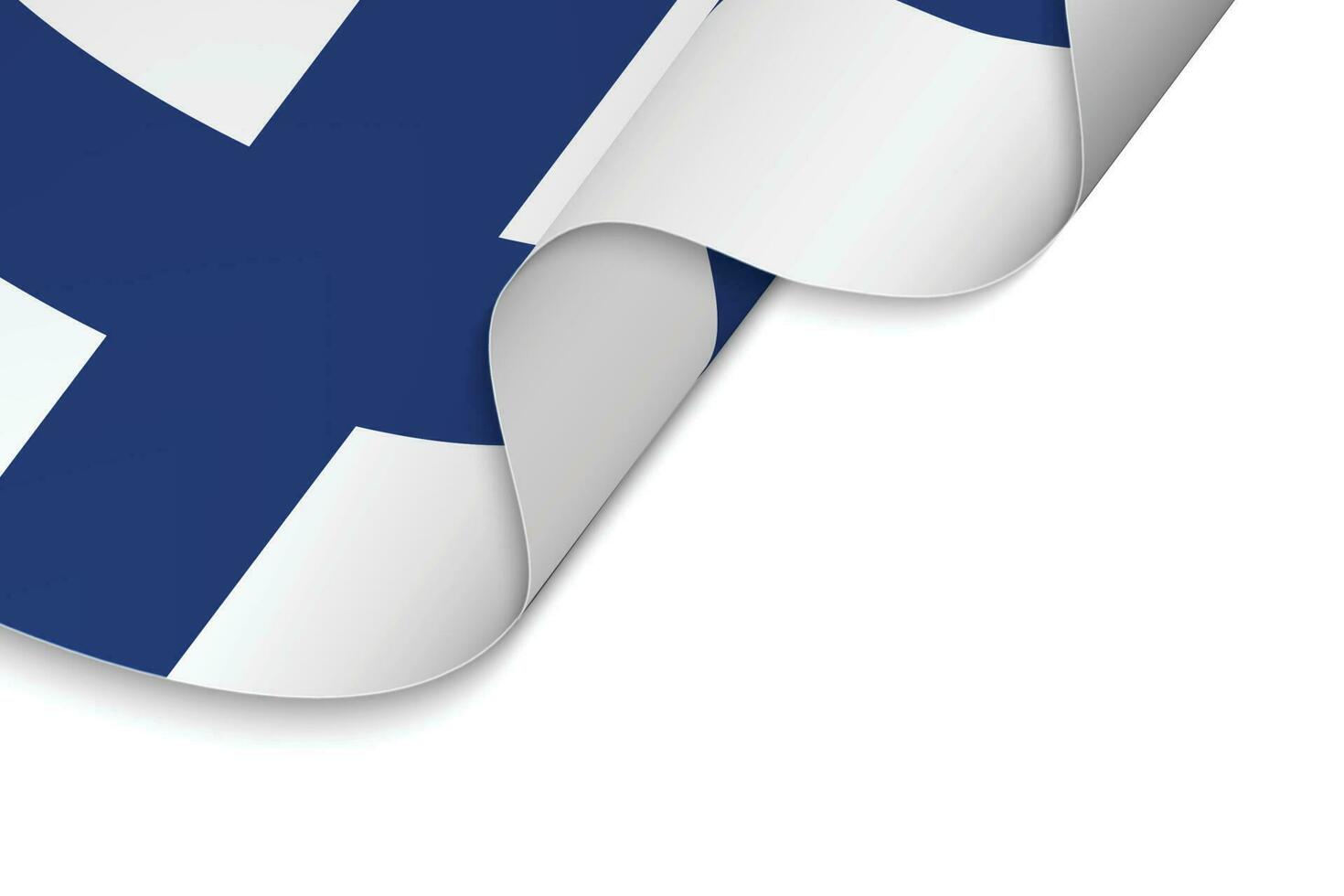 Waving flag. Vector illustration