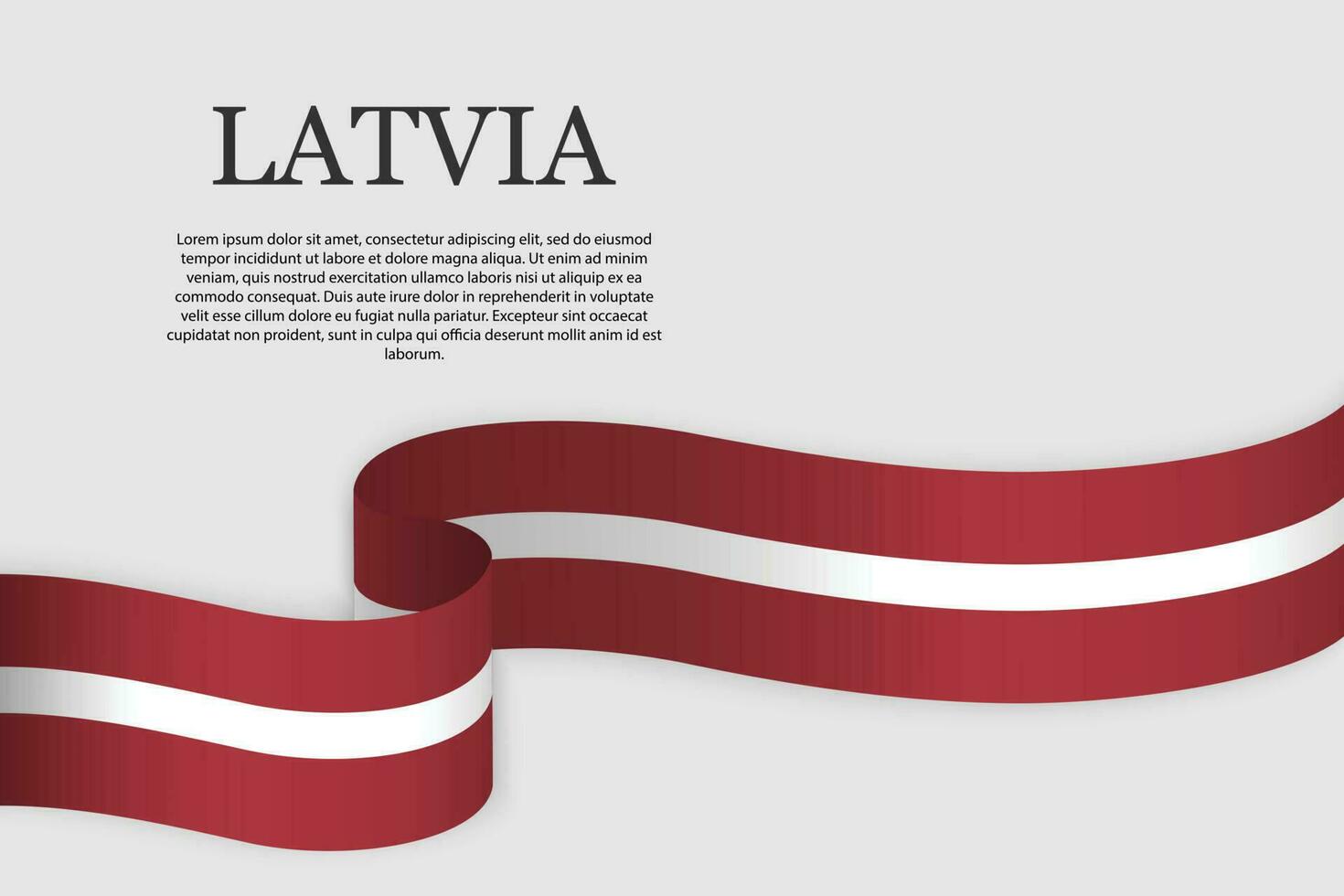 Vector Ribbon flag