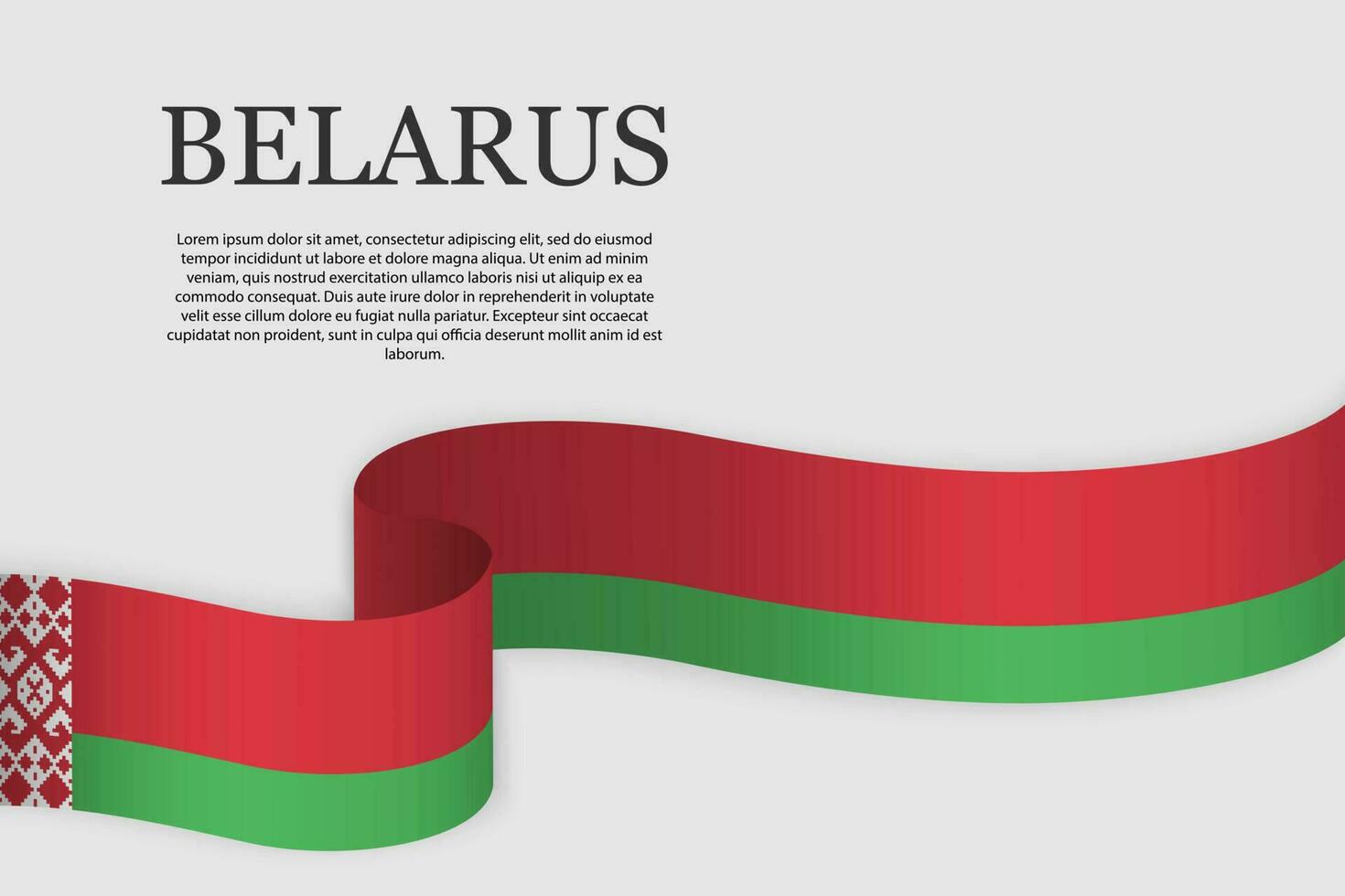 Vector Ribbon flag