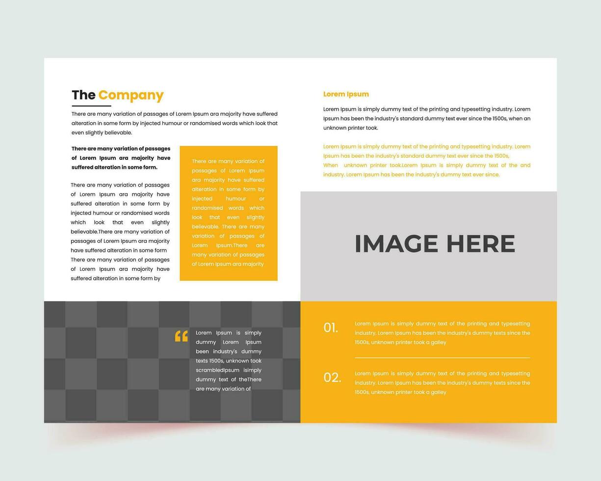 Portfolio design vector set, poster template, flyers, cover book presentation, Minimal brochure layout, Abstract yellow graphic square shape, modern report business