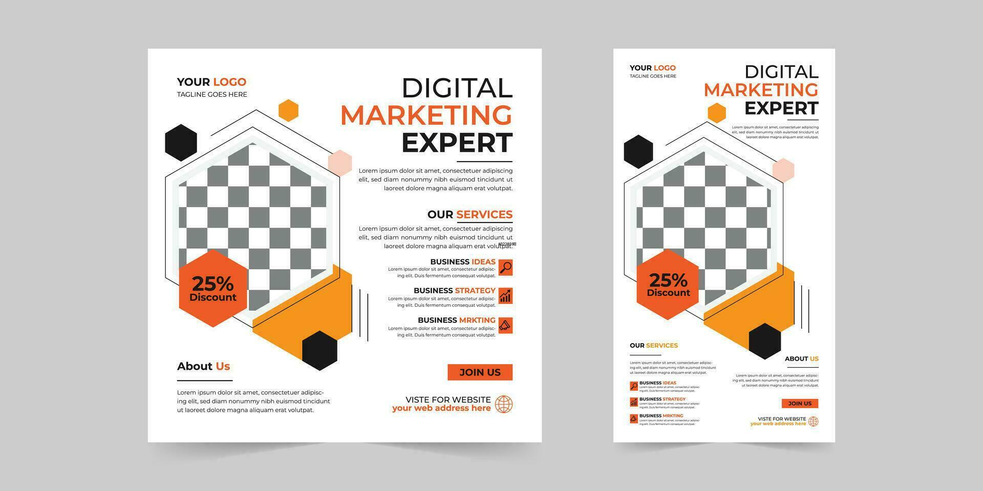 Modern Business Social media post and Stories banner set for Digital Marketing agency Corporate promotion ads sales and discount vector template design.
