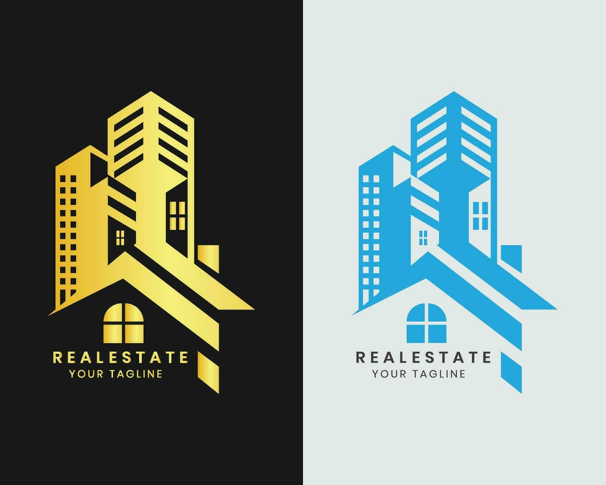 Luxury Real Estate Building Gold Vector Logo Template, vector, Palace, Building, Apartment, Architecture Logo, Elegant Real Estate, Art Deco Rich Premium Property Icon With Decorative Golden, icon