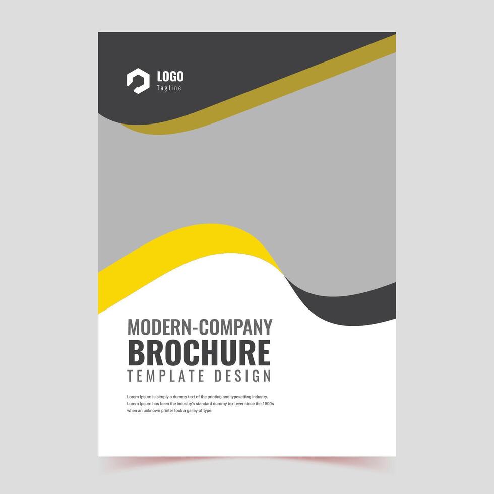 clean brochure template with minimalist concept and modern style use for business proposal and annual report, cover, banner, book cover, medica, vector