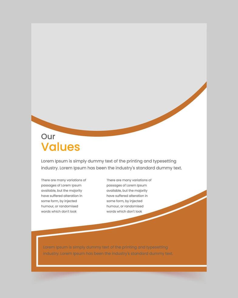 flyer, company profile, book, annual report, brochures, presentations, a4, cover, template layout design with cover page for company profile, magazine, leaflet vector