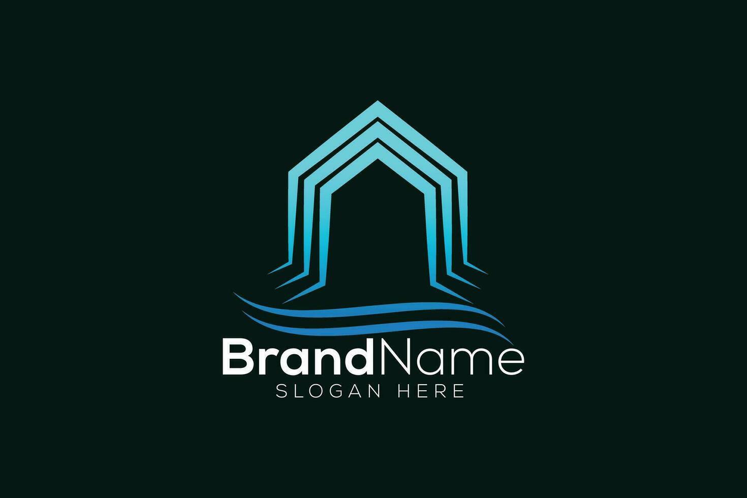 Colorful falls and home logo design template vector