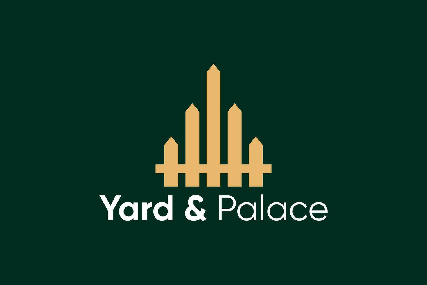 Yard and Palace gold logo design vector template