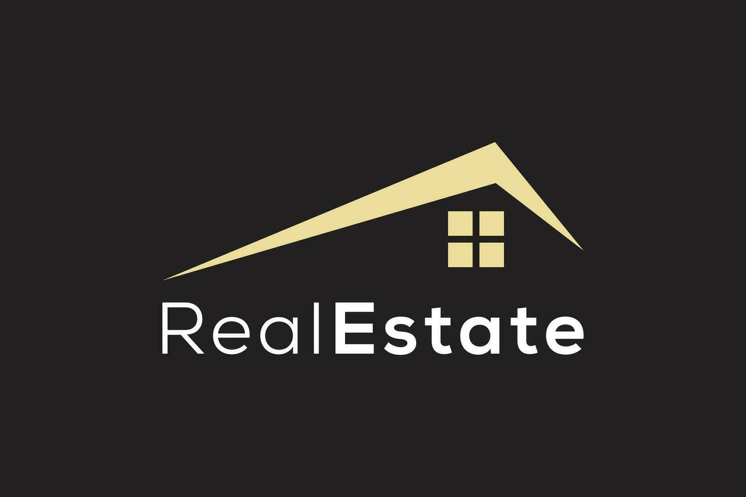 Real estate gold logo design vector template