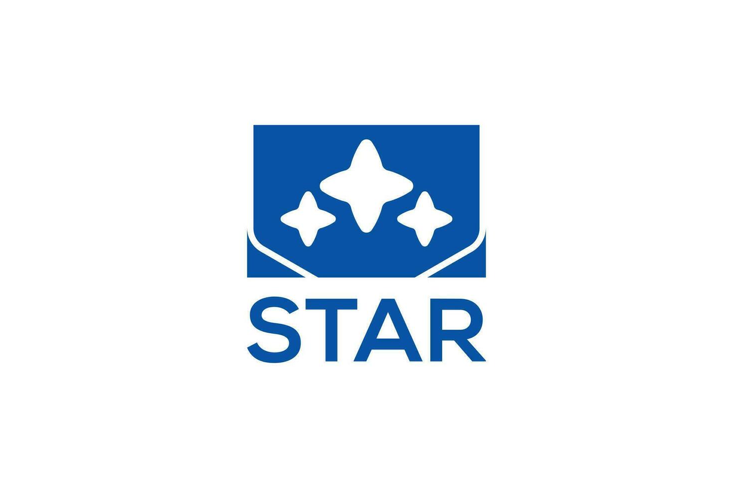 estrella logo diseño vector modelo