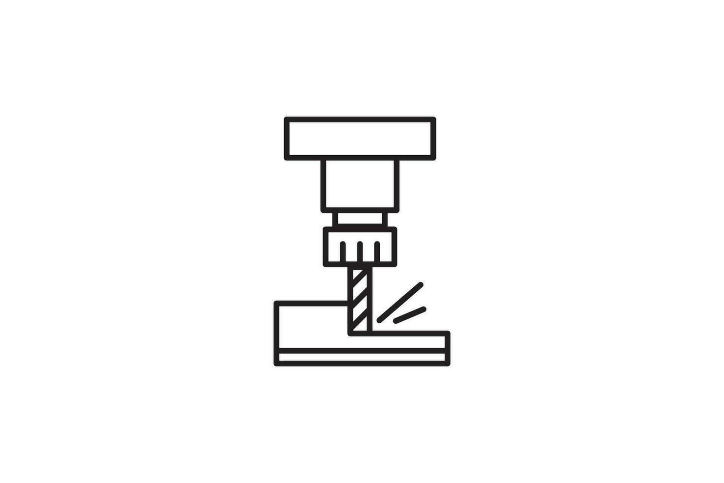 Milling manual icon design vector template